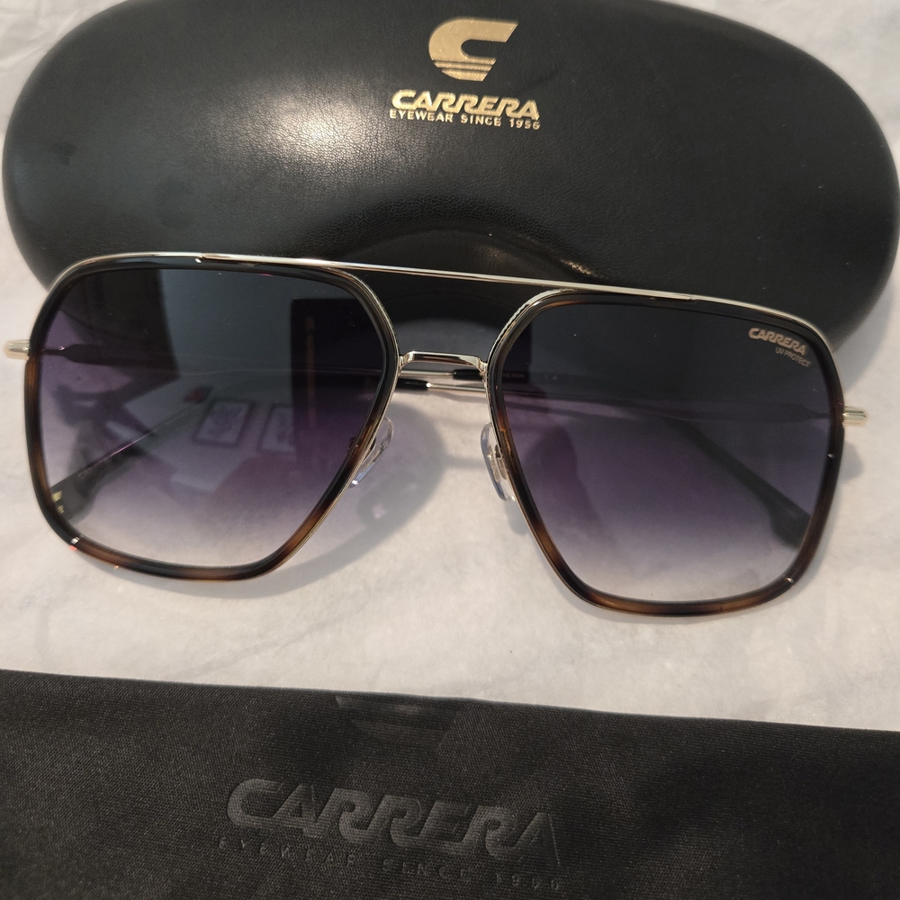 Carrere Navigator Double Bridge SUNGLASSES, Adjustable Nose Pads. Unisex